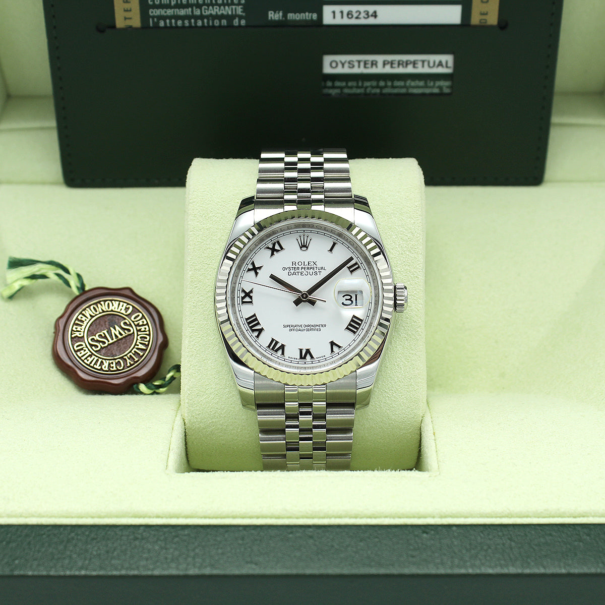 Datejust 36 116234 (White Roman Numeral Dial)