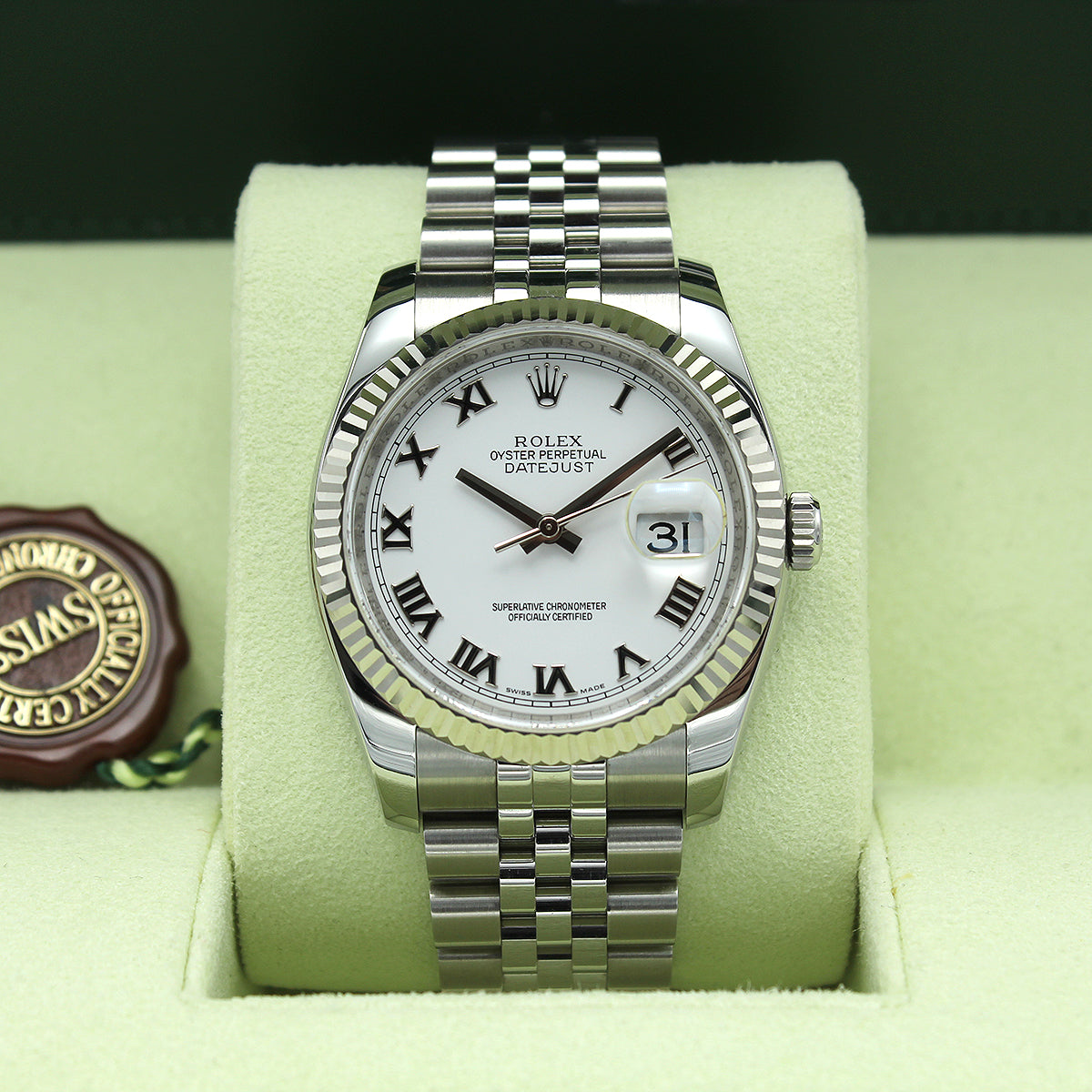 Datejust 36 116234 (White Roman Numeral Dial)