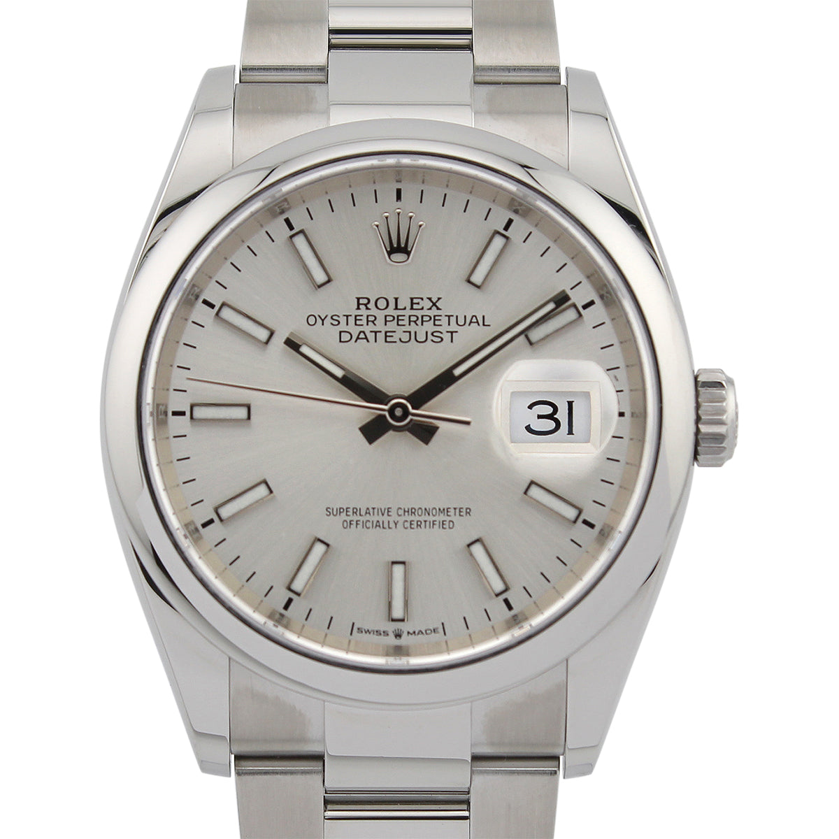 Datejust 36 126200 (Silver Baton Dial)