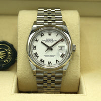 Datejust 36 126200 (White Roman Numeral Dial)