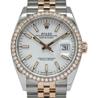 Datejust 36 126281RBR (White Baton Dial)