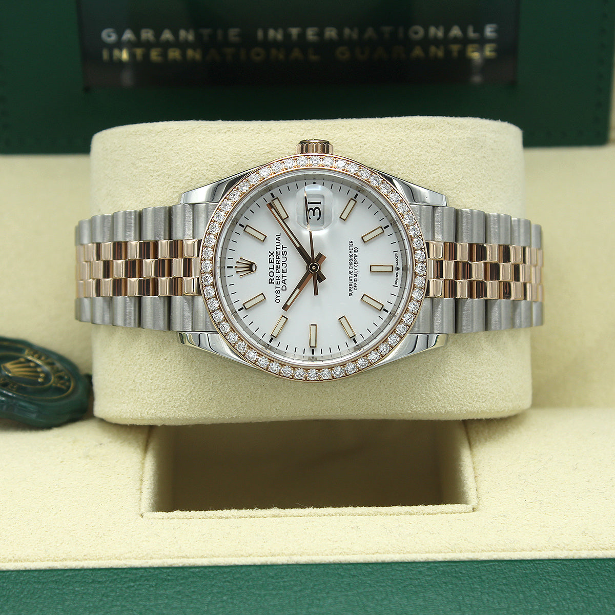 Datejust 36 126281RBR (White Baton Dial)