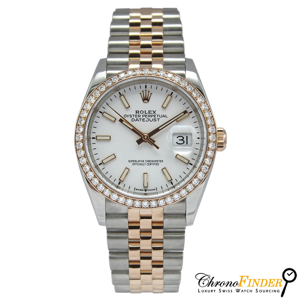 Datejust 36 126281RBR (White Baton Dial)