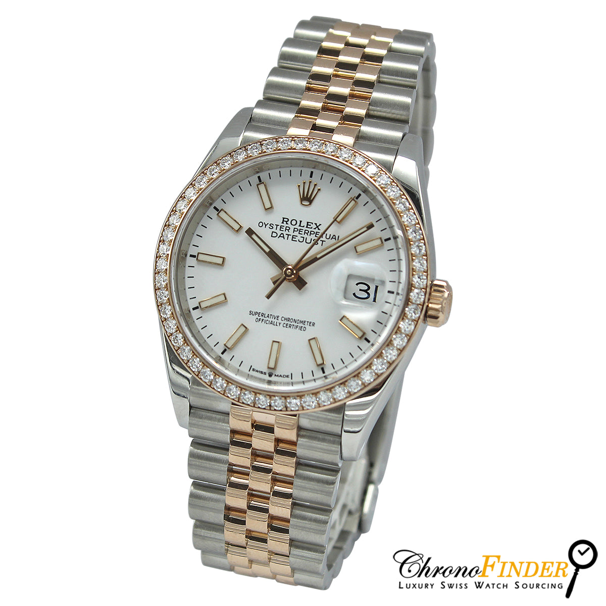 Datejust 36 126281RBR (White Baton Dial)