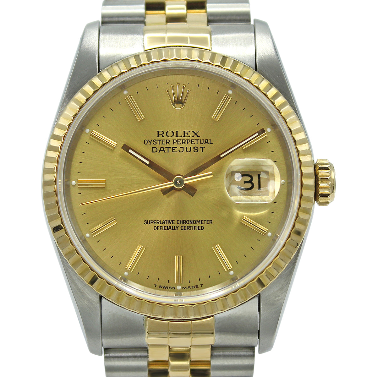 Datejust 36 16233 (Champagne Baton Dial)