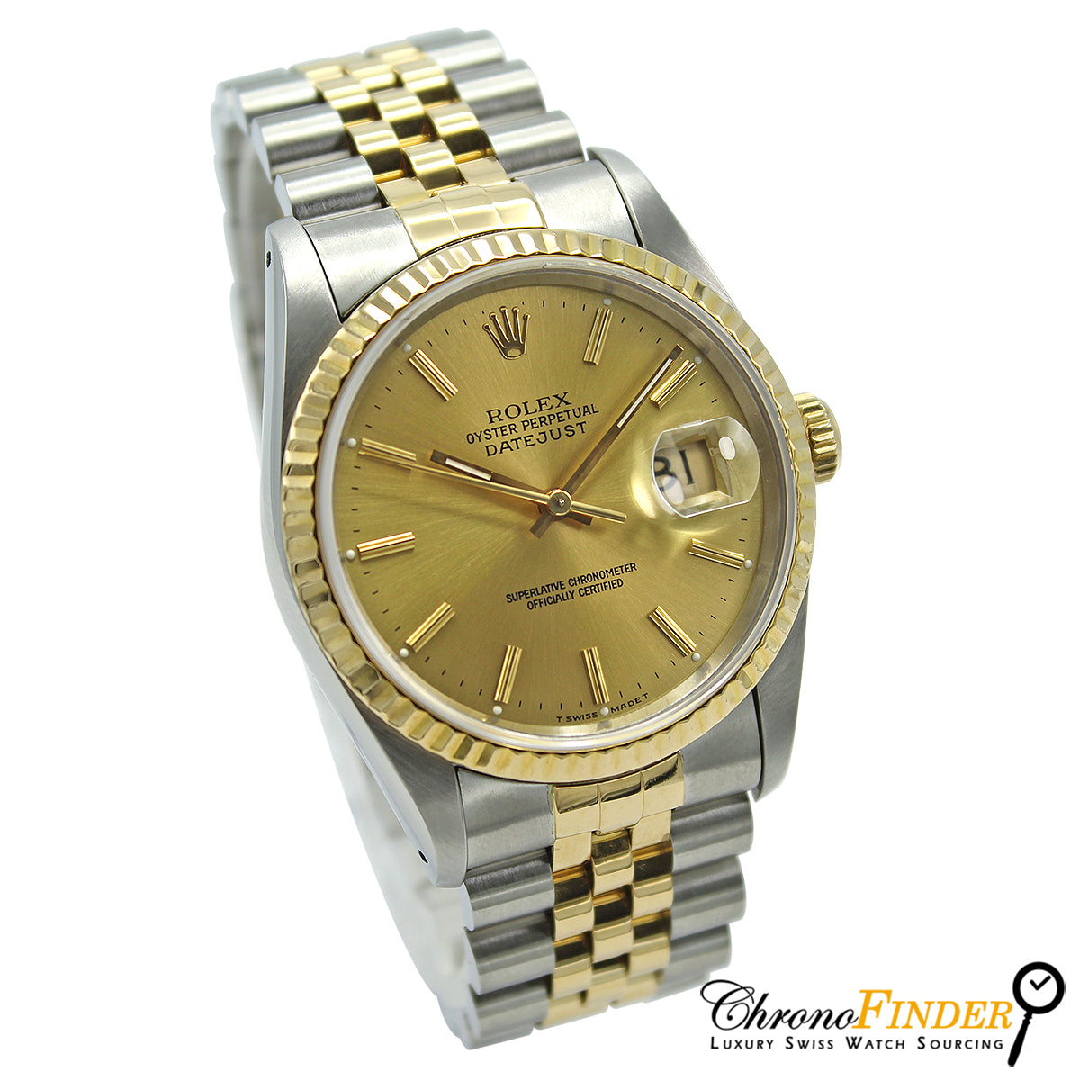 Datejust 36 16233 (Champagne Baton Dial)