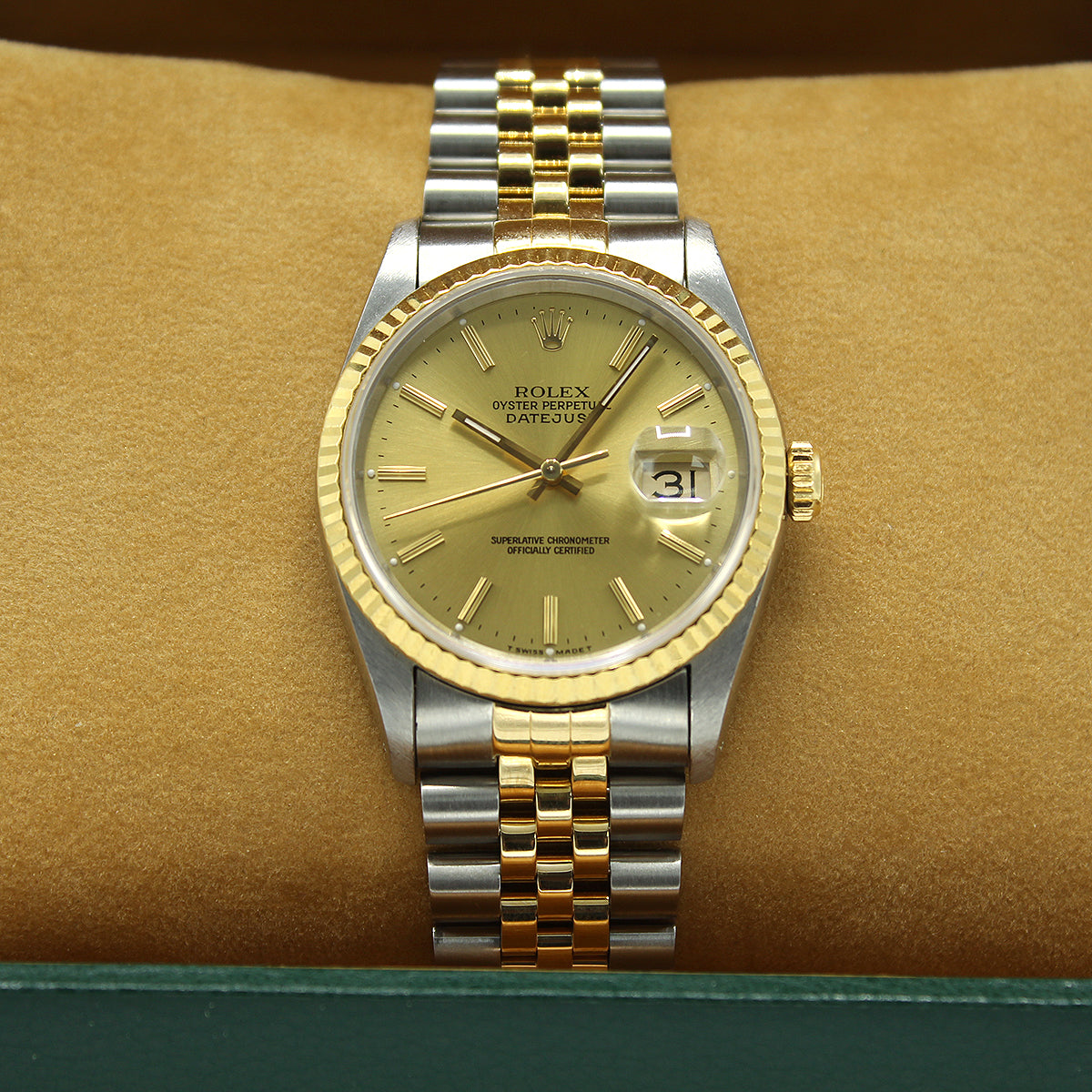 Datejust 36 16233 (Champagne Baton Dial)