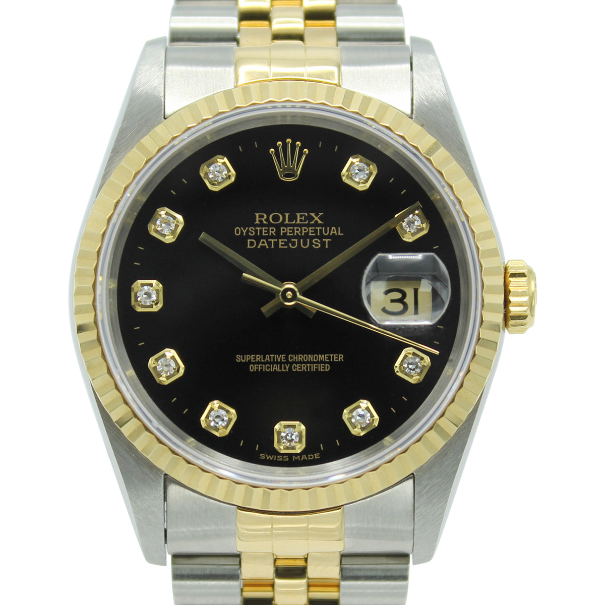 Datejust 36 16233 (Black Diamond Dial)