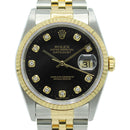 Datejust 36 16233 (Black Diamond Dial)