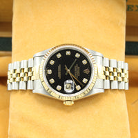 Datejust 36 16233 (Black Diamond Dial)