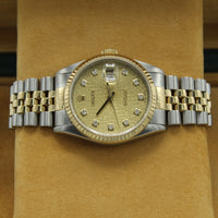 Datejust 36 16233 (Champagne Jubilee Diamond Dial)