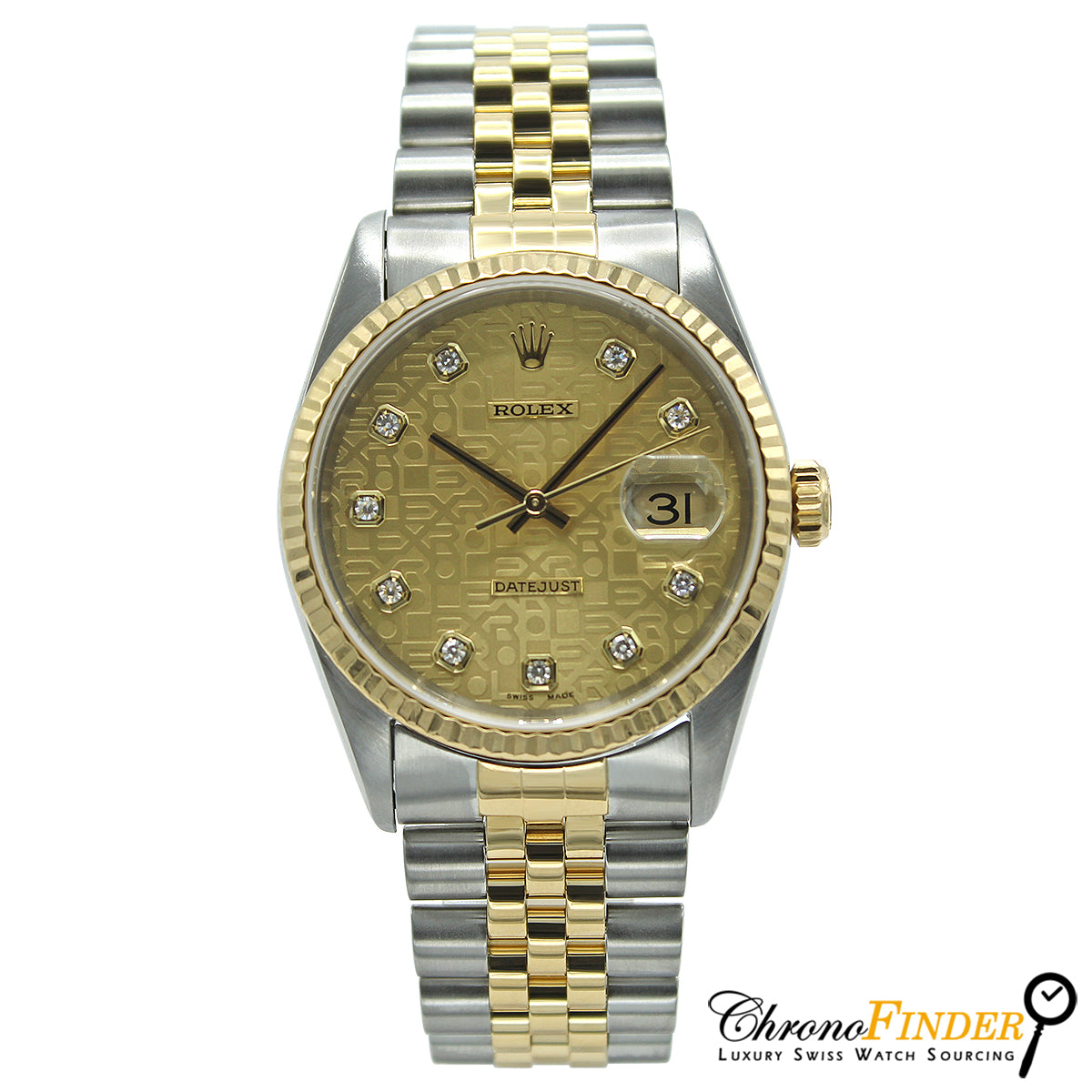 Datejust 36 16233 (Champagne Jubilee Diamond Dial)