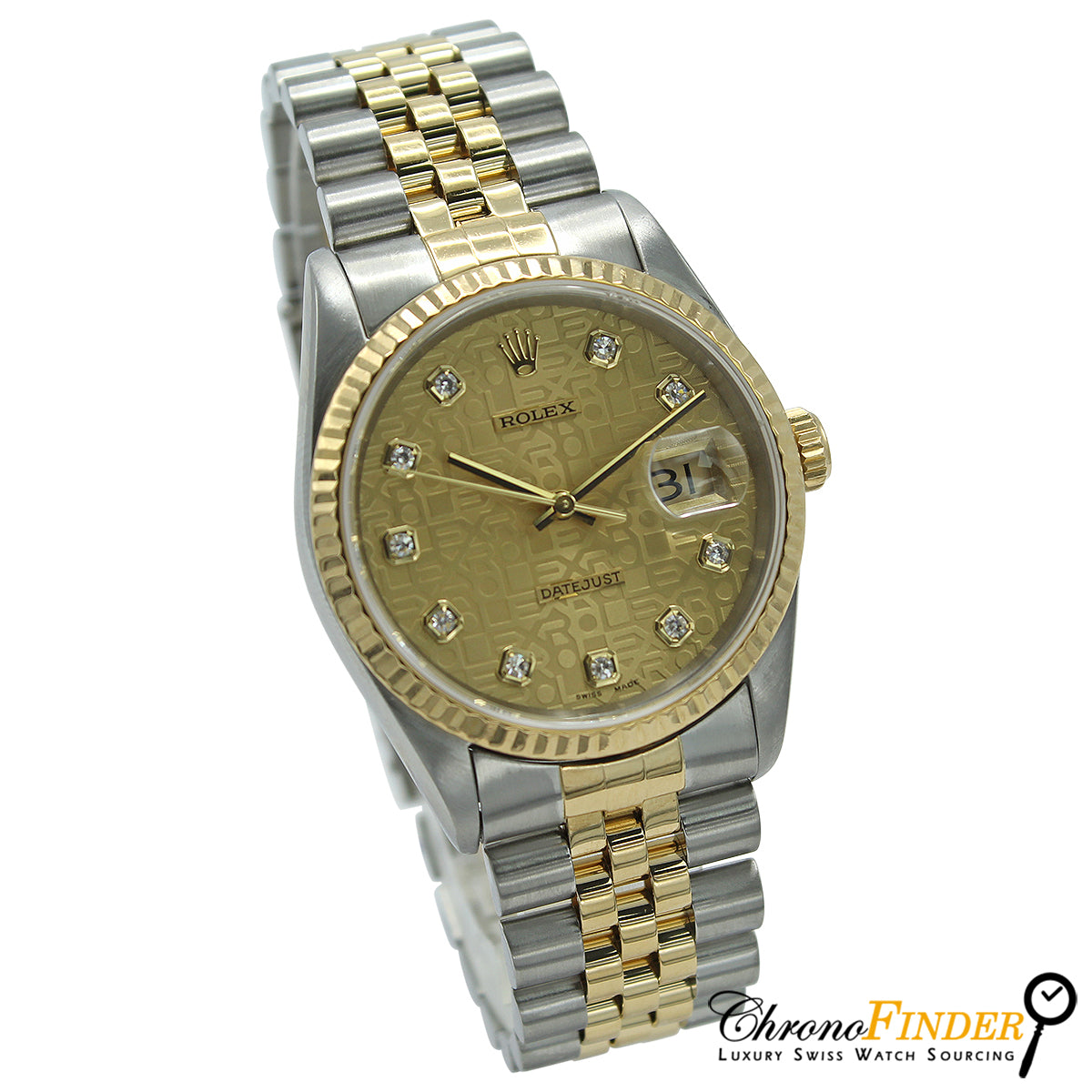 Datejust 36 16233 (Champagne Jubilee Diamond Dial)