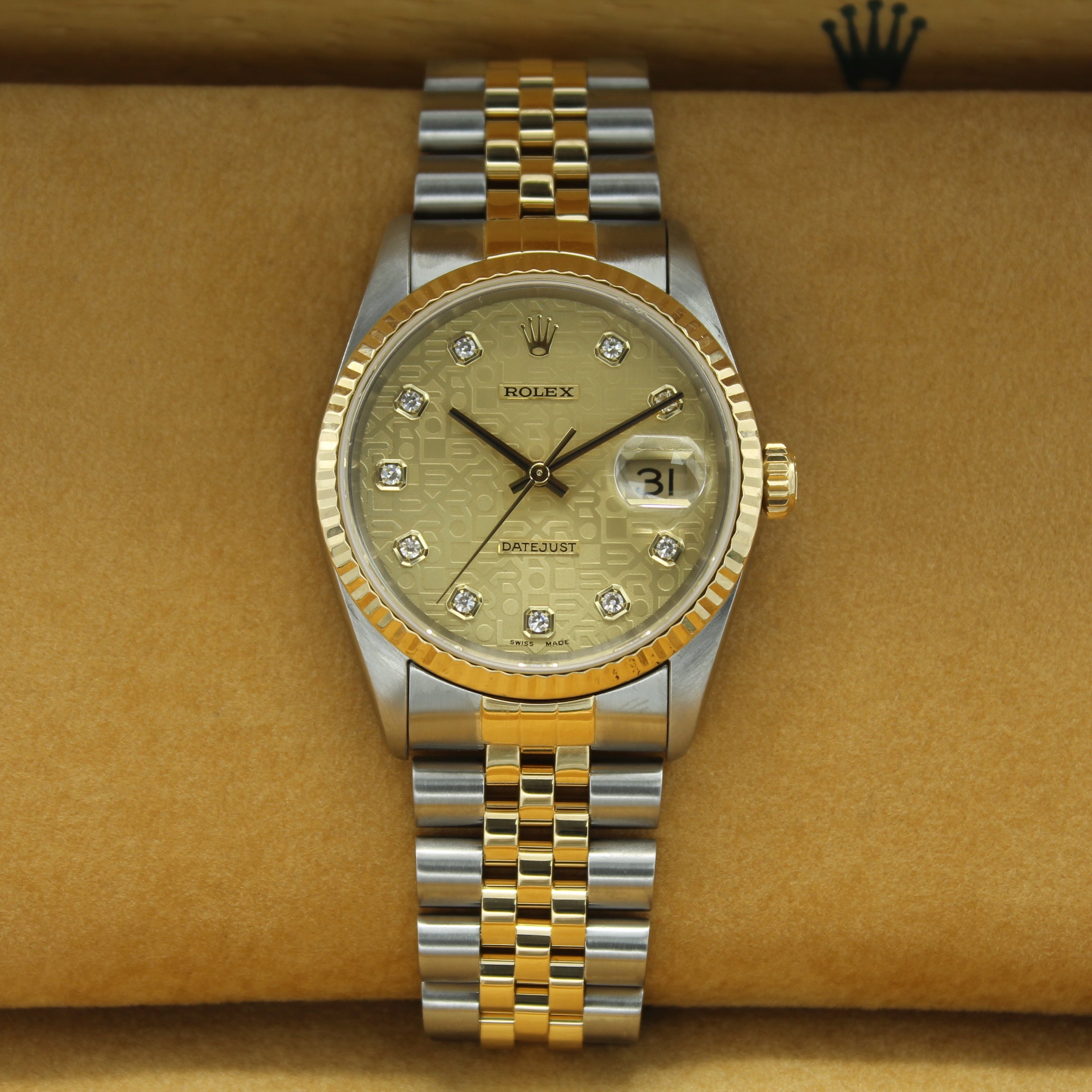 Datejust 36 16233 (Champagne Jubilee Diamond Dial)