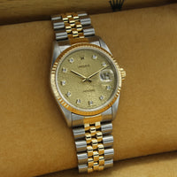 Datejust 36 16233 (Champagne Jubilee Diamond Dial)