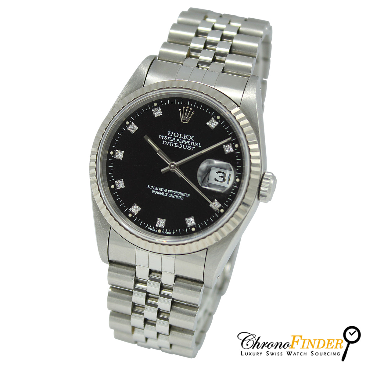 Datejust 36 16234 (Black Diamond Dial)