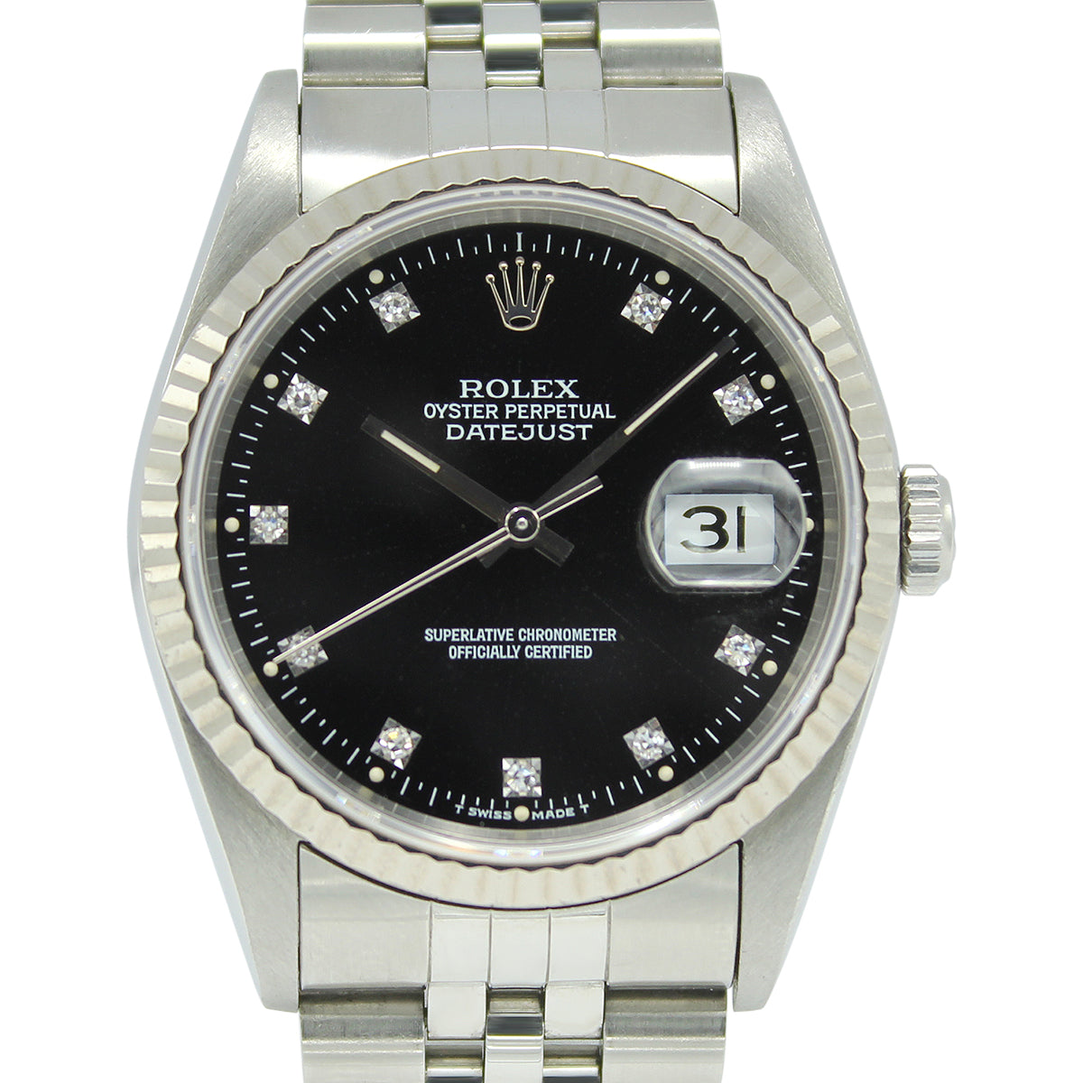 Datejust 36 16234 (Black Diamond Dial)