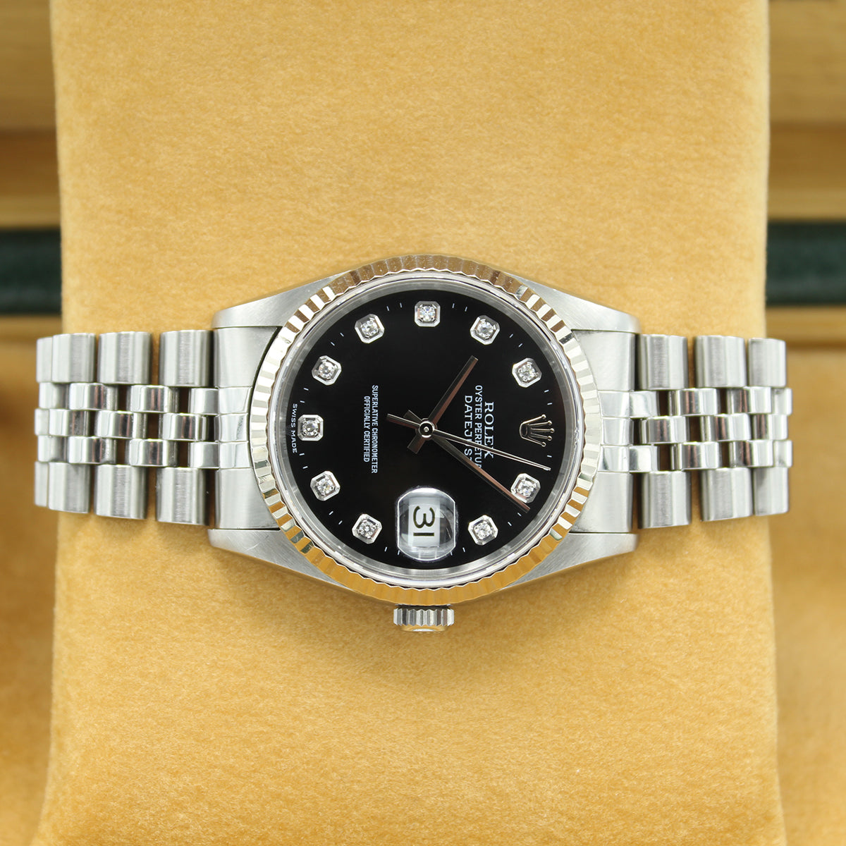 Datejust 36 16234 (Black Diamond Dial)