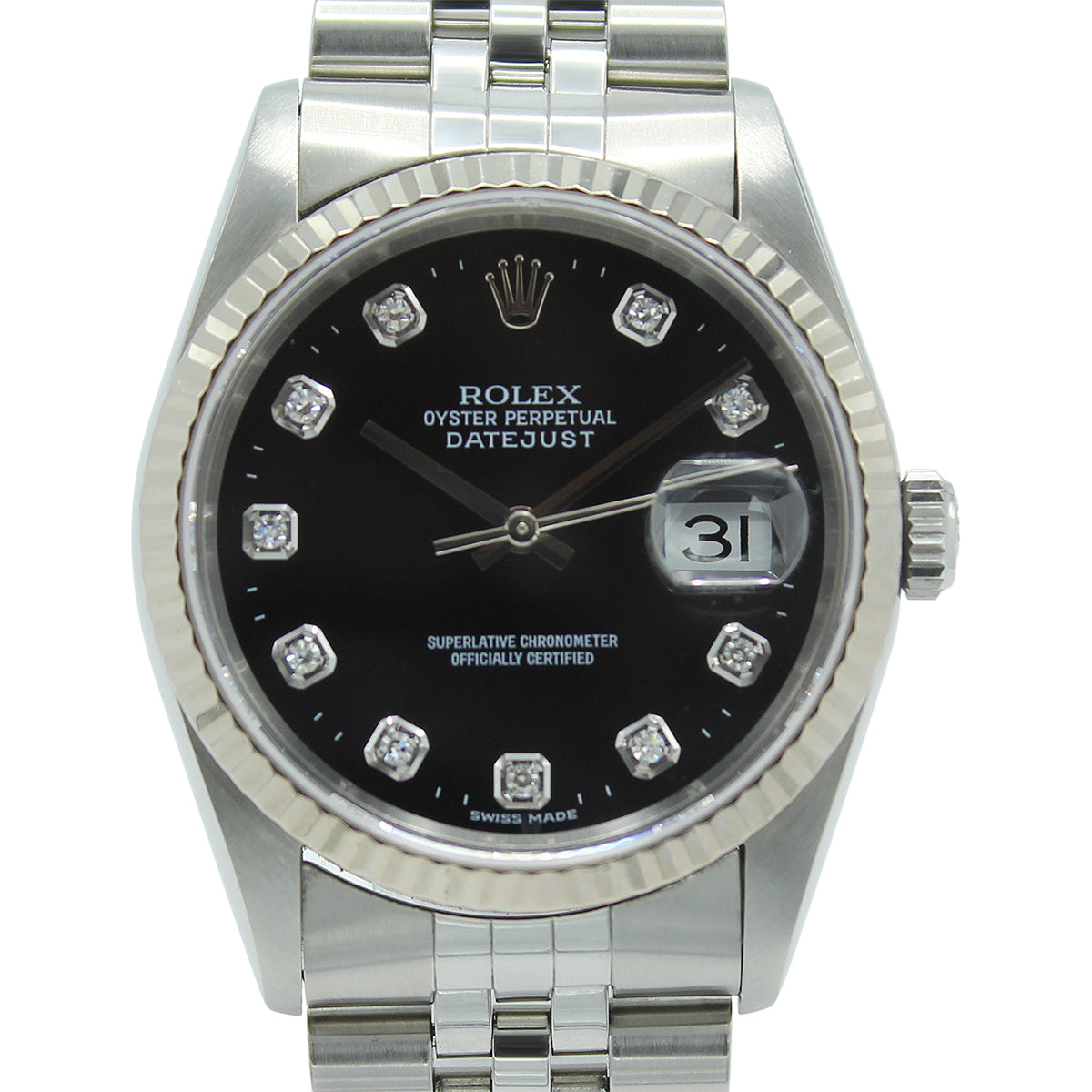 Datejust 36 16234 (Black Diamond Dial)