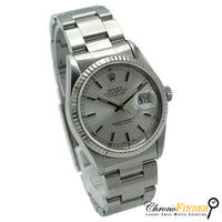 Datejust 36 16234 (Silver Baton Dial) Oyster Bracelet