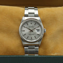 Datejust 36 16234 (Silver Baton Dial) Oyster Bracelet