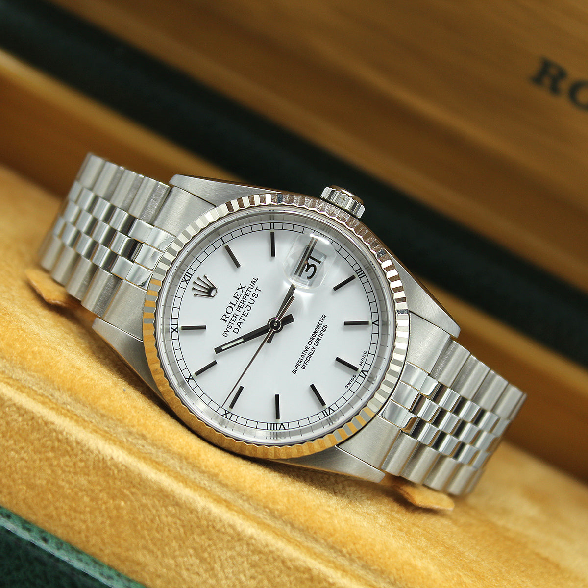 Datejust 36 16234 (White Baton Dial)