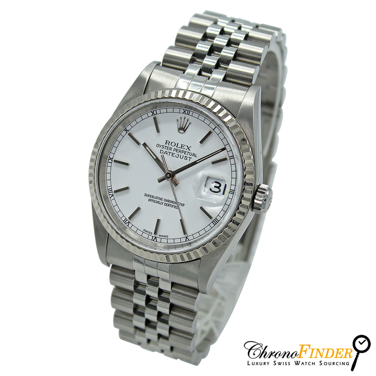 Datejust 36 16234 (White Baton Dial)