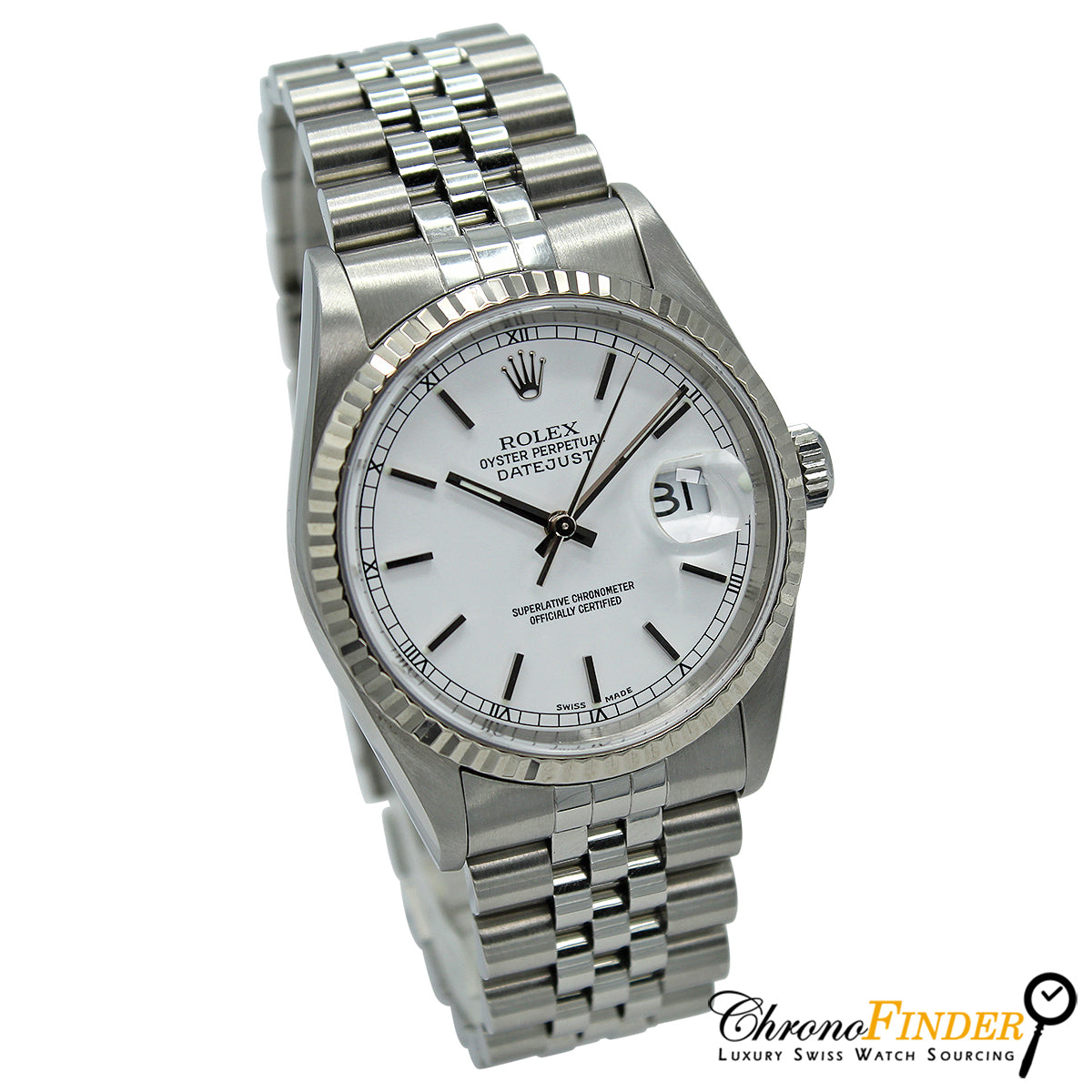 Datejust 36 16234 (White Baton Dial)