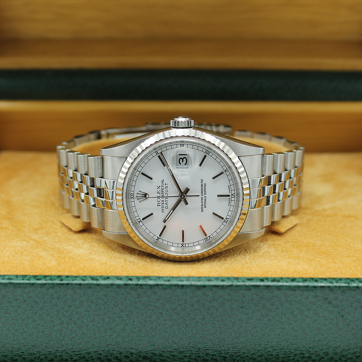 Datejust 36 16234 (White Baton Dial)