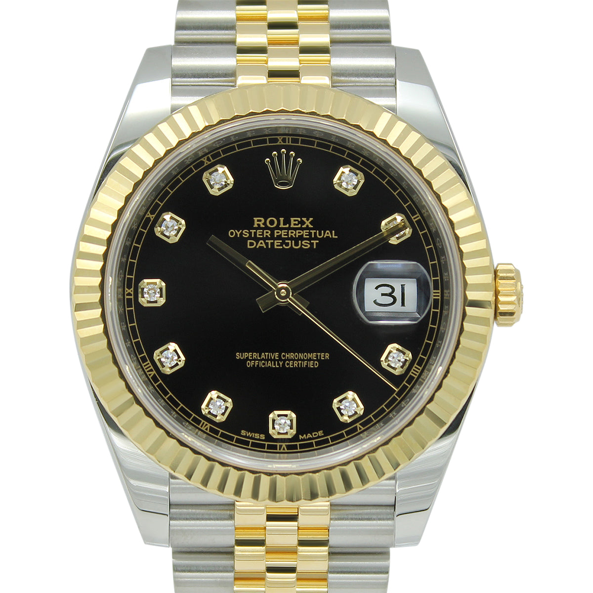 Datejust 41 126333 (Black Diamond Dial/Jubilee Bracelet)