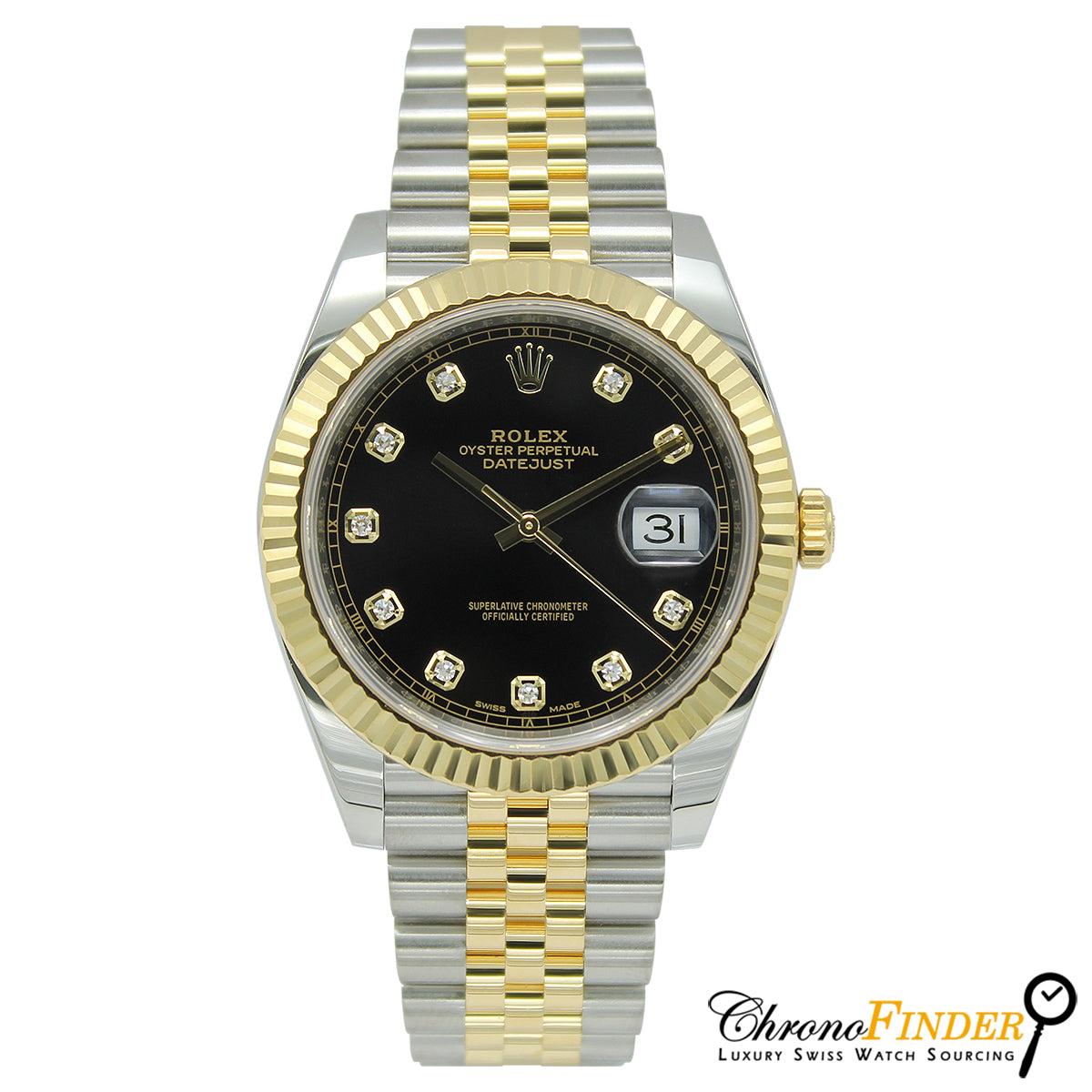 Datejust 41 126333 (Black Diamond Dial/Jubilee Bracelet)