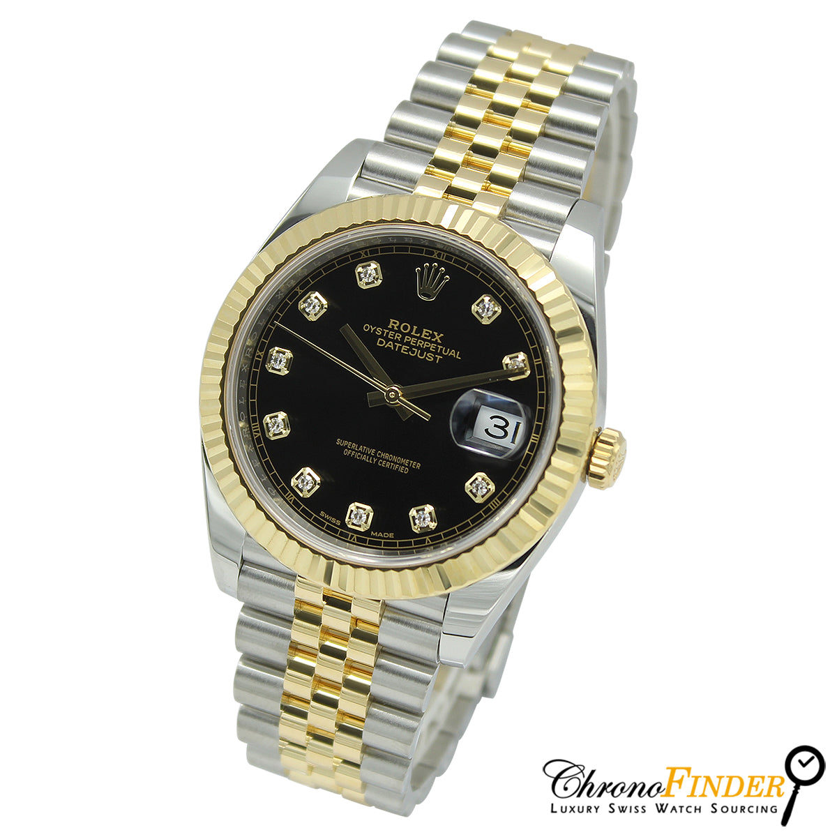 Datejust 41 126333 (Black Diamond Dial/Jubilee Bracelet)