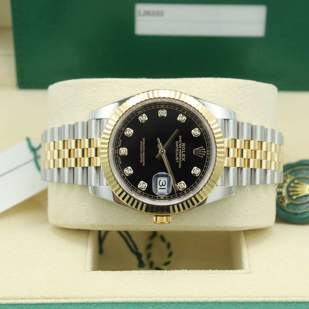 Datejust 41 126333 (Black Diamond Dial/Jubilee Bracelet)