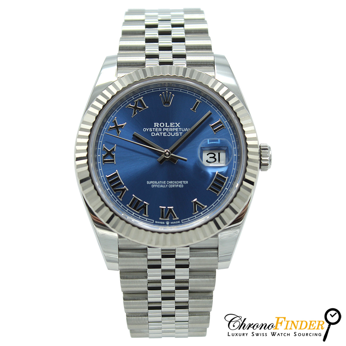 Rolex datejust 41 blue dial jubilee price sale