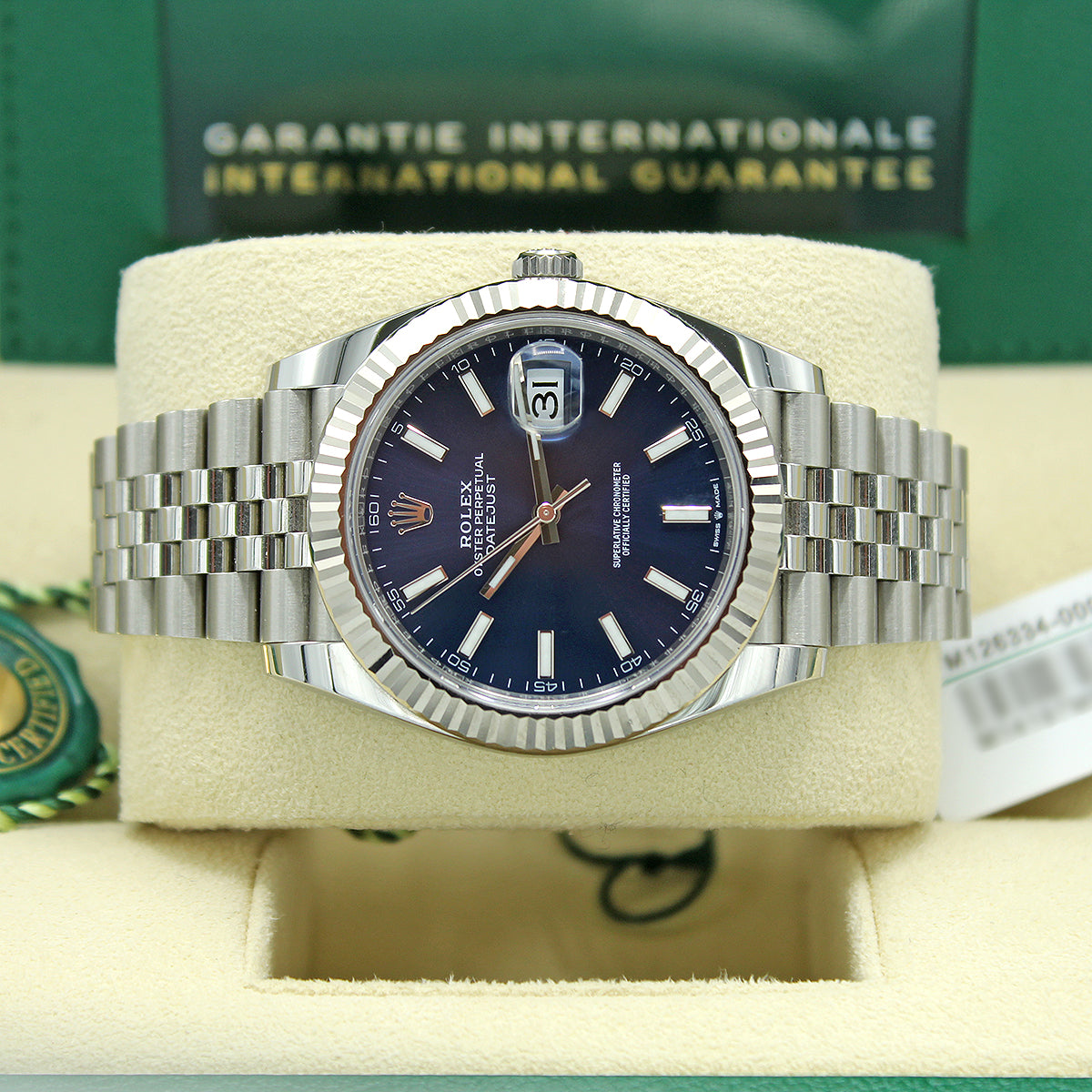 Datejust 41 126334 (Jubilee Bracelet / Navy Baton Dial)