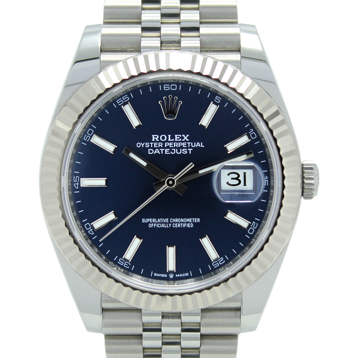 Datejust 41 126334 (Jubilee Bracelet / Navy Baton Dial)