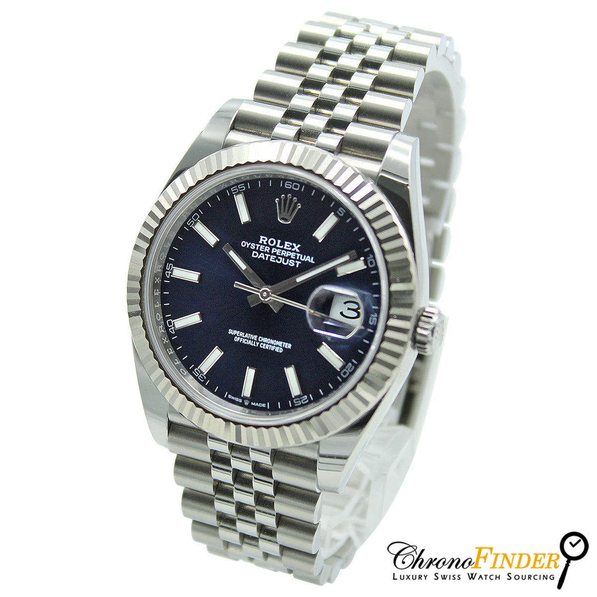 Datejust 41 126334 (Jubilee Bracelet / Navy Baton Dial)