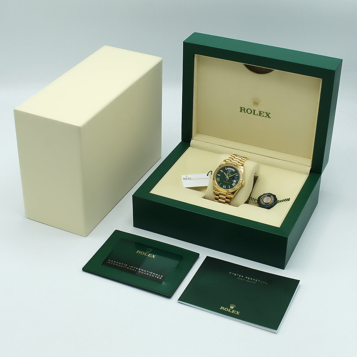 Day-Date 40 228238 (Green Roman Numeral Dial)