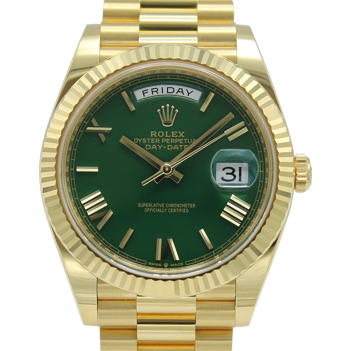 Day-Date 40 228238 (Green Roman Numeral Dial)