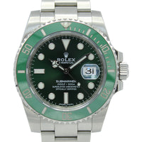 Rolex Submariner Date 116610LV Hulk with green dial and green ceramic bezel