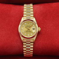 Lady Datejust 26mm 69178 (Champagne Diamond Dial)