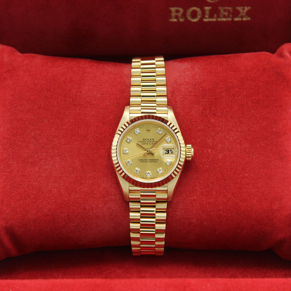 Lady Datejust 26mm 69178 (Champagne Diamond Dial)