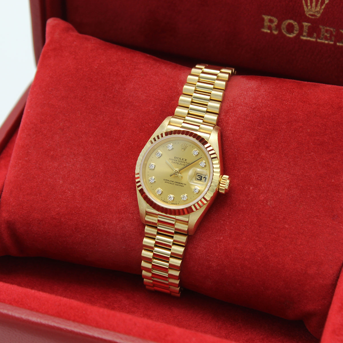 Lady Datejust 26mm 69178 (Champagne Diamond Dial)