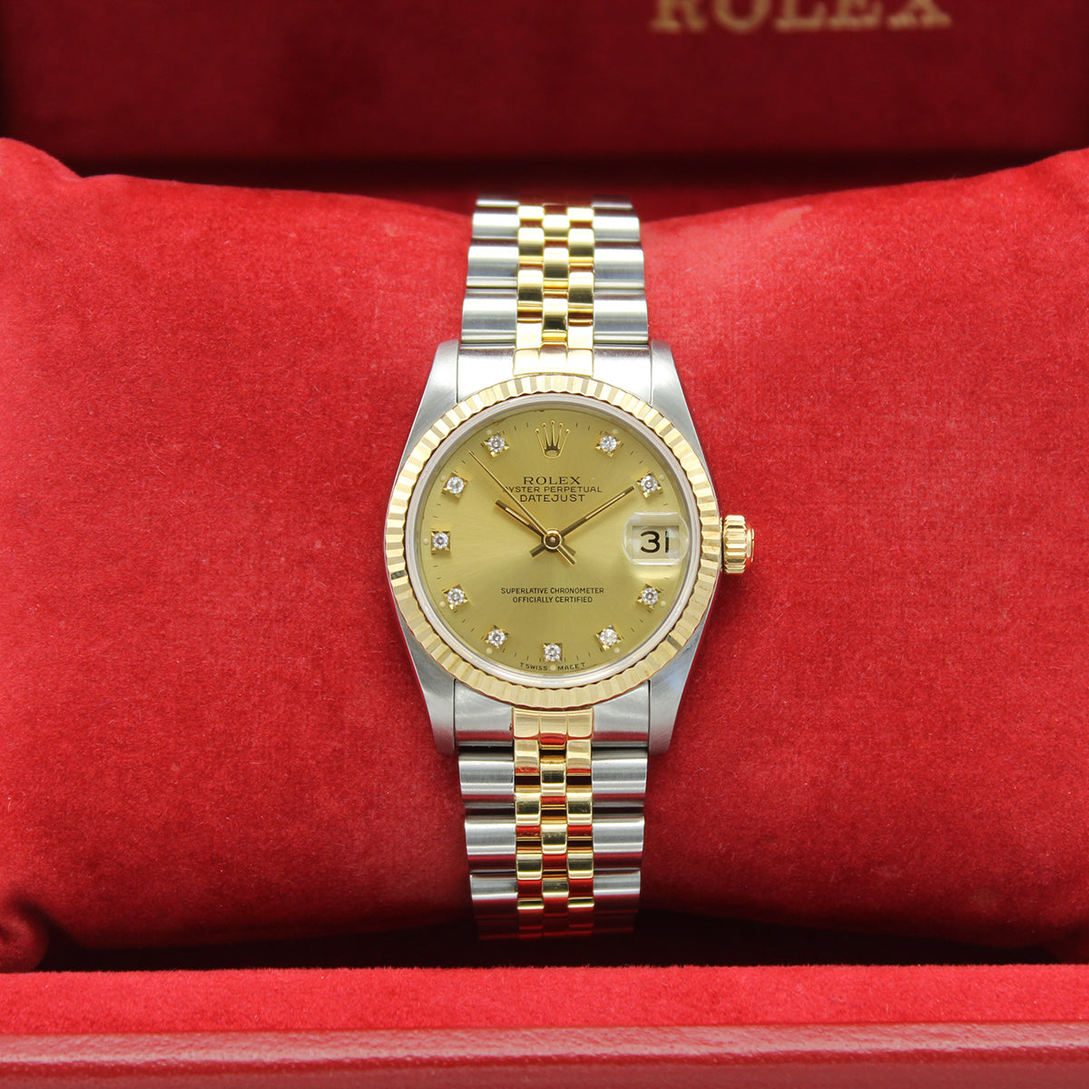 Datejust 31mm Midi 68273 (Champagne Diamond Dial)