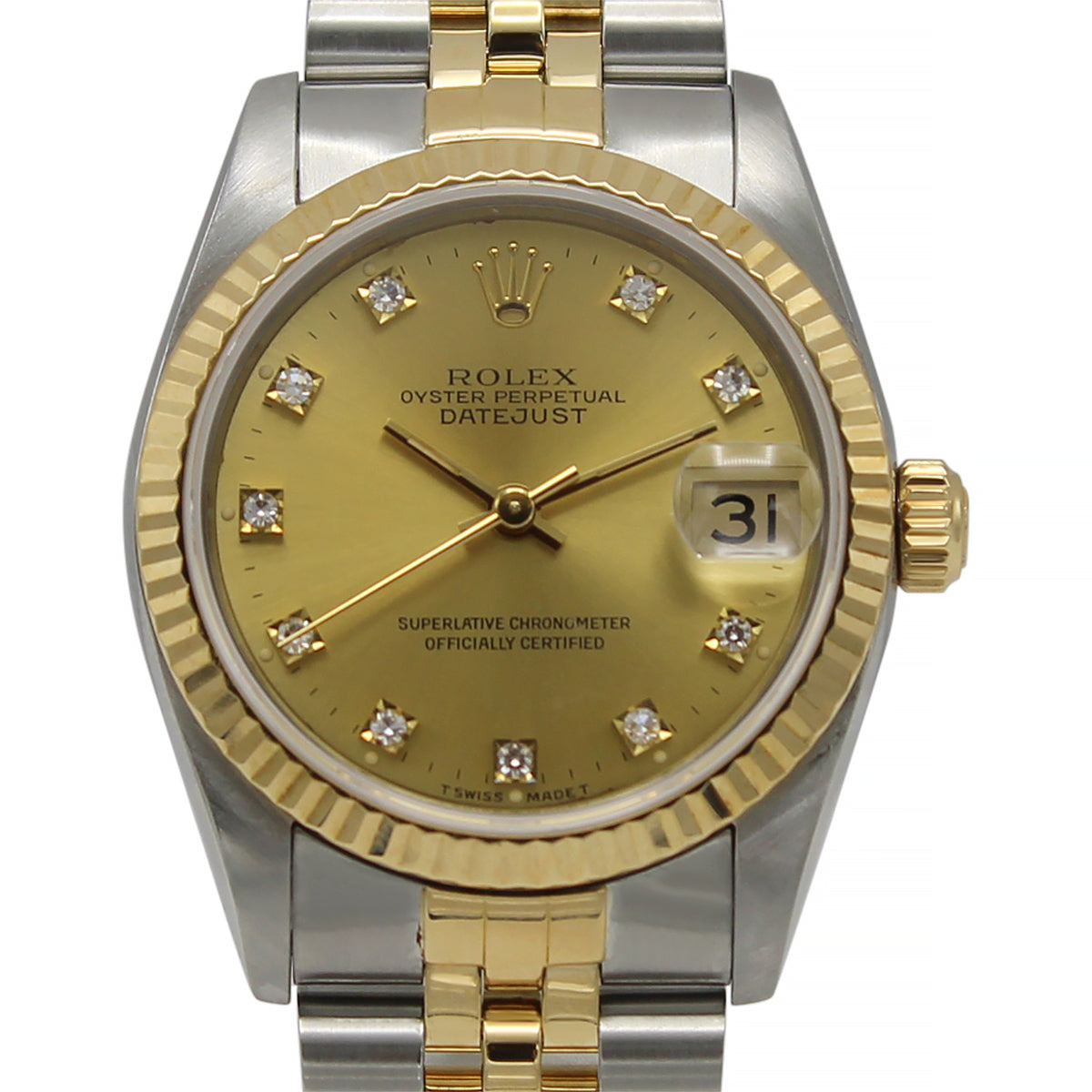 Datejust 31mm Midi 68273 (Champagne Diamond Dial)