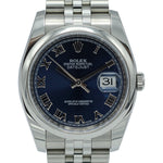 Load image into Gallery viewer, Datejust 36 116200 (Navy Blue Roman Dial)
