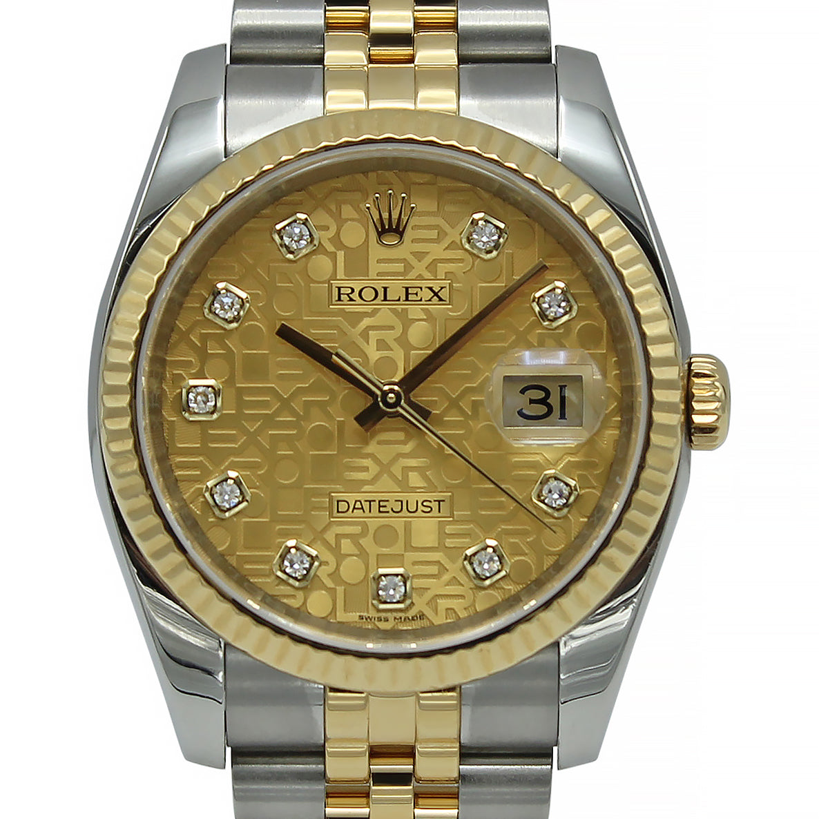 Datejust 36 116233 (Champagne Jubilee Diamond Dial)