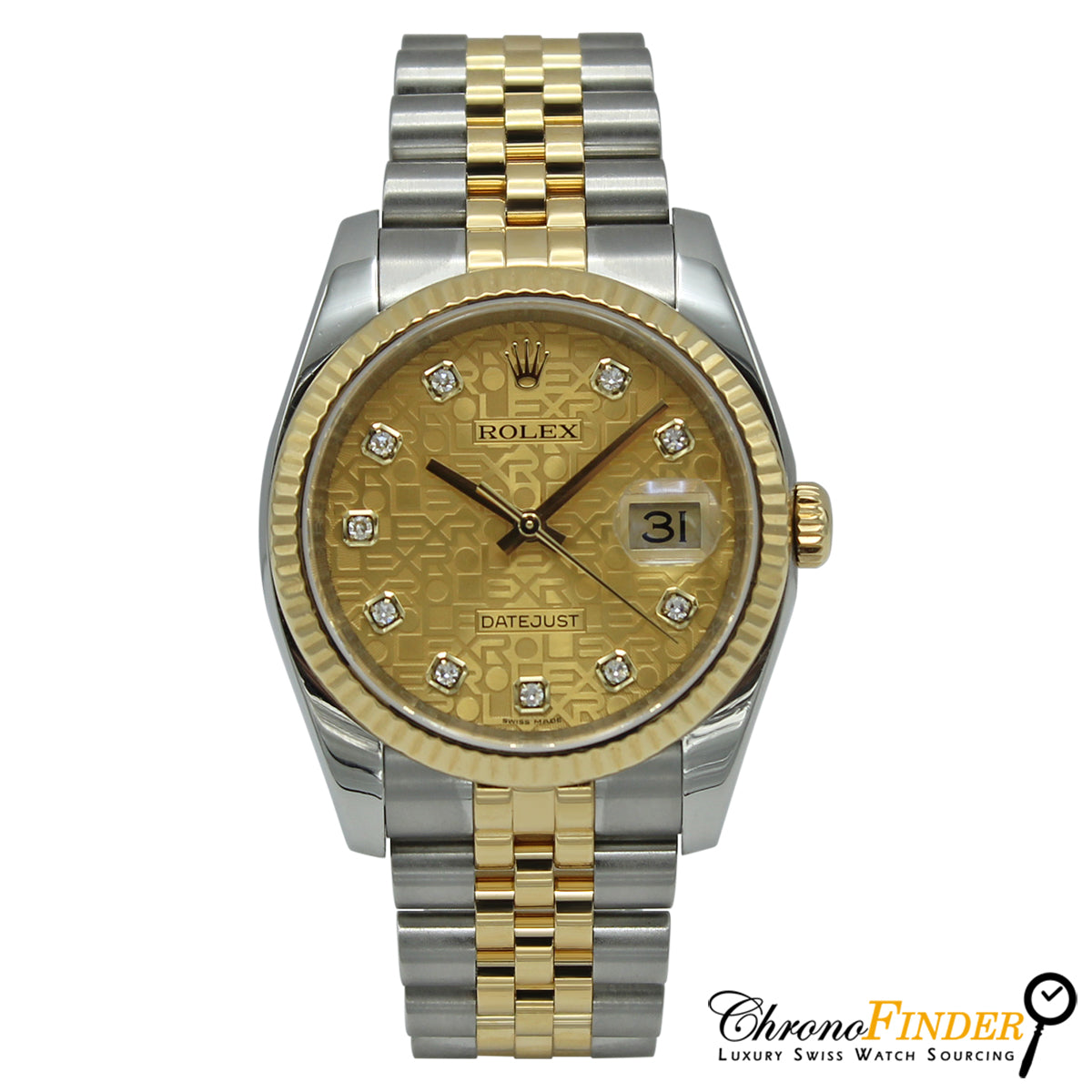 Datejust 36 116233 (Champagne Jubilee Diamond Dial)