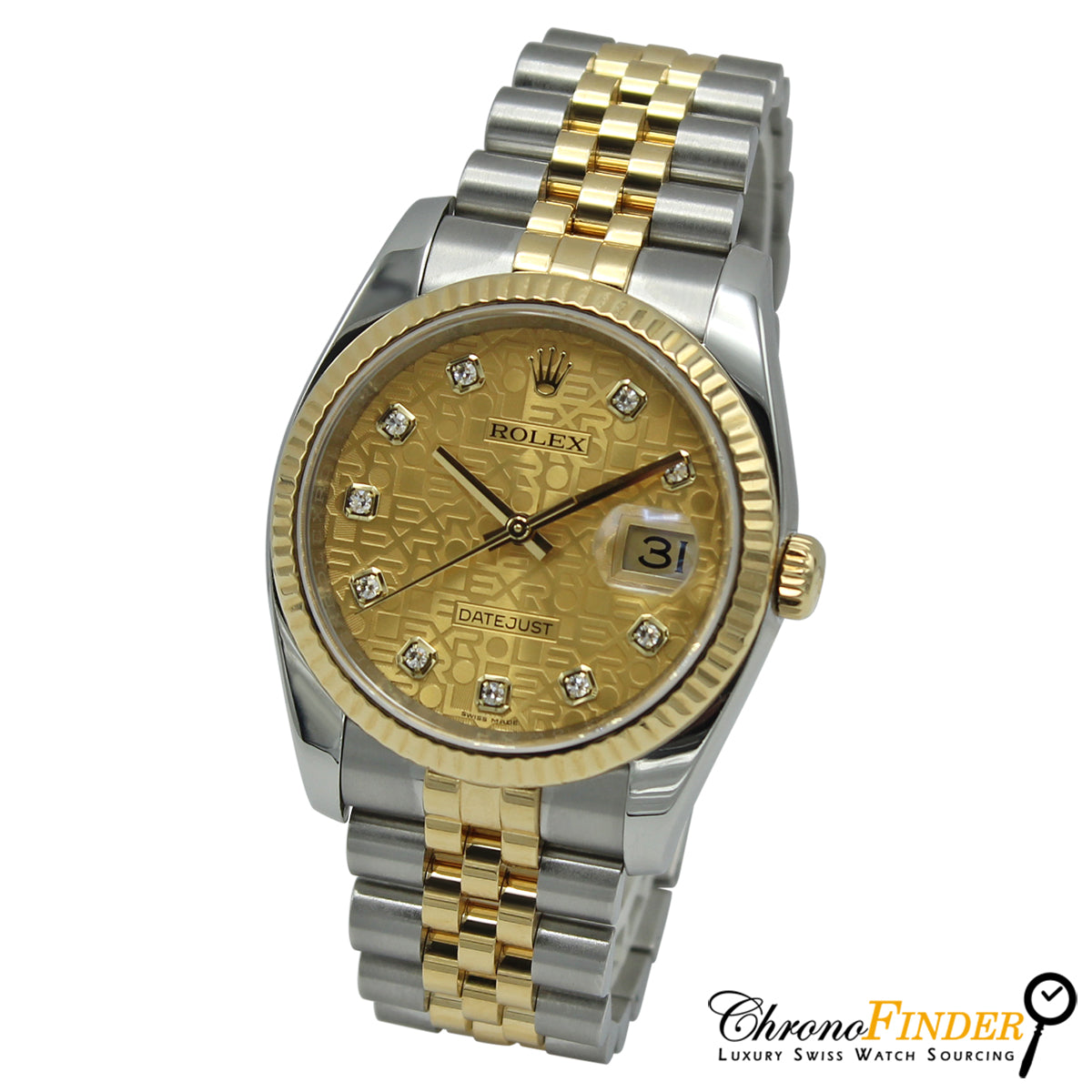 Datejust 36 116233 (Champagne Jubilee Diamond Dial)