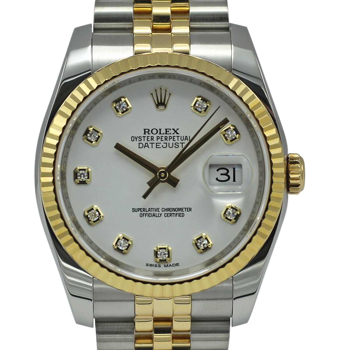 Datejust 36 116233 (White Diamond Dial)